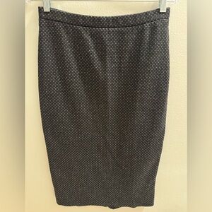 Black Dot Pencil Skirt by free people